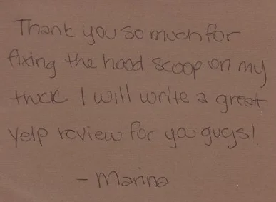 Handwritten testimonial letter 11
