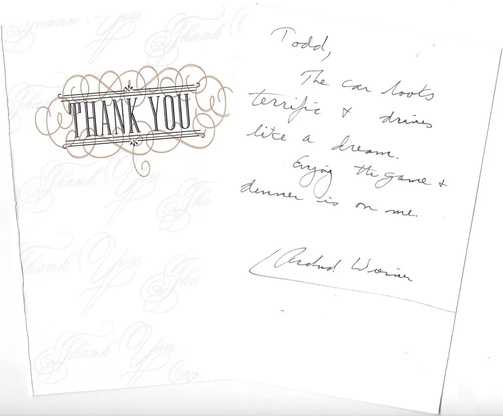 Handwritten testimonial letter 5