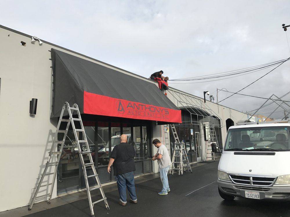 new awning installation